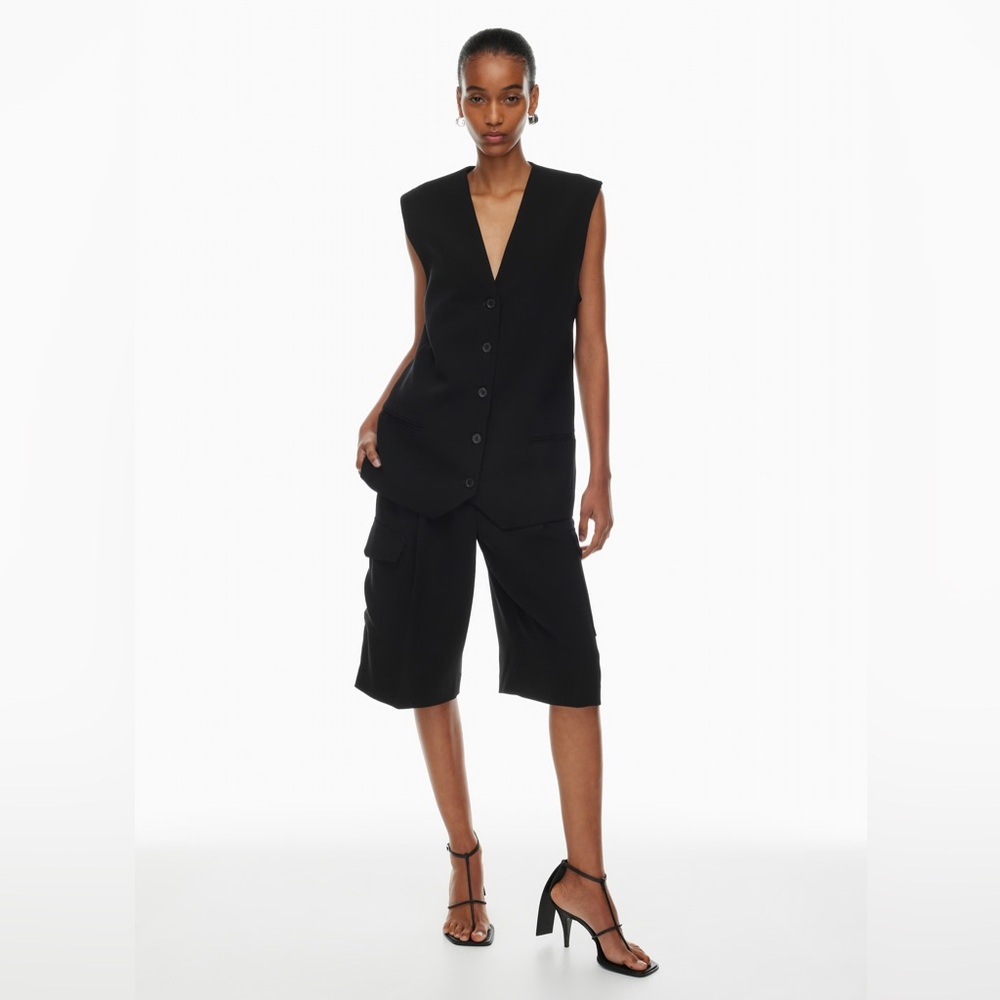 Aritzia Babaton Agency Vest Black Sz M